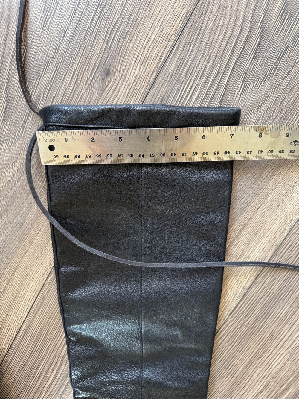 Ann Demeulemeester Black Leather Knee High Boots Archive Goth Avant Garde - Picture 9 of 16
